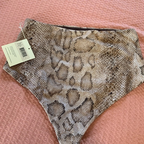 Mara Hoffman Lydia Bikini Bottom Snake Print XL - Picture 3 of 4
